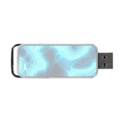 Blue Patterned Aurora Space Portable Usb Flash (one Side) by Mariart