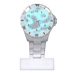 Blue Patterned Aurora Space Plastic Nurses Watch by Mariart