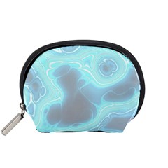Blue Patterned Aurora Space Accessory Pouches (small)  by Mariart