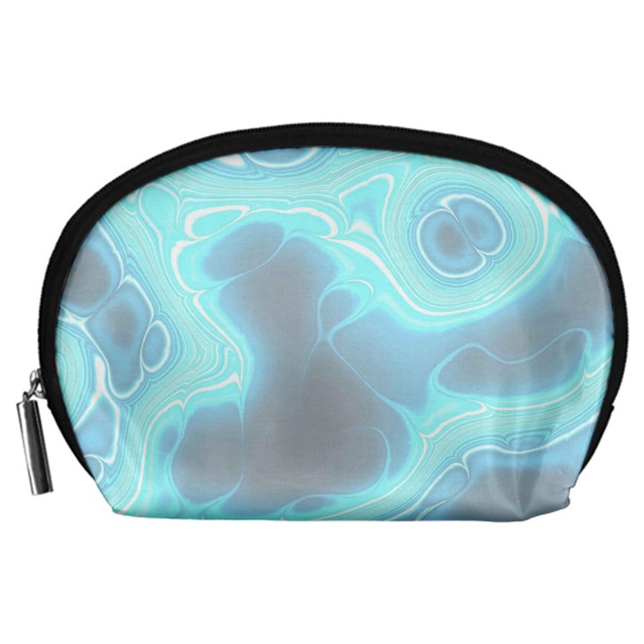 Blue Patterned Aurora Space Accessory Pouches (Large) 