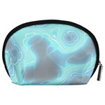 Blue Patterned Aurora Space Accessory Pouches (Large)  Back