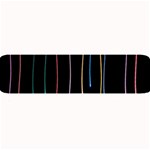 Falling Light Lines Perfection Graphic Colorful Large Bar Mats 32 x8.5  Bar Mat