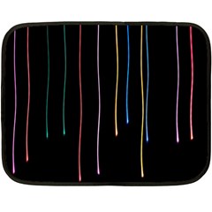 Falling Light Lines Perfection Graphic Colorful Double Sided Fleece Blanket (mini) 