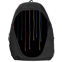 Falling Light Lines Perfection Graphic Colorful Backpack Bag