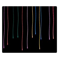 Falling Light Lines Perfection Graphic Colorful Double Sided Flano Blanket (small)  by Mariart