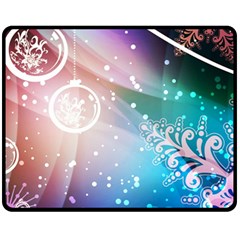 Christmas Fleece Blanket (medium)  by Mariart