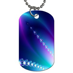Flow Blue Pink High Definition Dog Tag (two Sides)