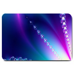 Flow Blue Pink High Definition Large Doormat  by Mariart