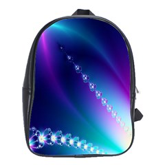 Flow Blue Pink High Definition School Bags(large)  by Mariart