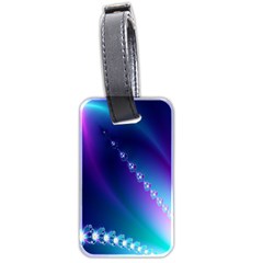 Flow Blue Pink High Definition Luggage Tags (two Sides)