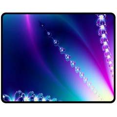 Flow Blue Pink High Definition Double Sided Fleece Blanket (medium)  by Mariart