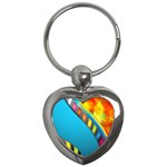 Color Dream Polka Key Chains (Heart)  Front