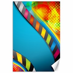 Color Dream Polka Canvas 24  X 36  by Mariart