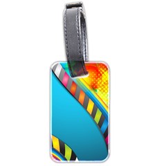 Color Dream Polka Luggage Tags (two Sides)