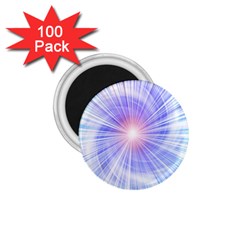 Creation Light Blue White Neon Sun 1 75  Magnets (100 Pack) 