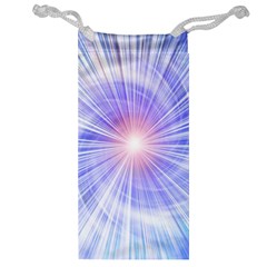 Creation Light Blue White Neon Sun Jewelry Bag