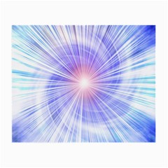 Creation Light Blue White Neon Sun Small Glasses Cloth (2-side) by Mariart