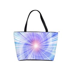 Creation Light Blue White Neon Sun Shoulder Handbags