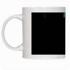 Green Black Widescreen White Mugs
