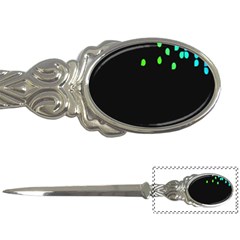 Green Black Widescreen Letter Openers by Mariart