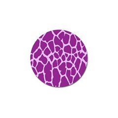 Giraffe Skin Purple Polka Golf Ball Marker (4 Pack)