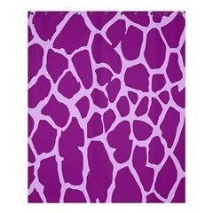 Giraffe Skin Purple Polka Shower Curtain 60  X 72  (medium) 