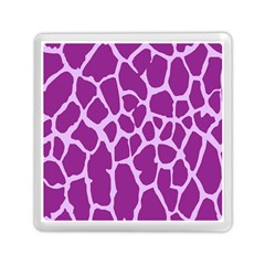 Giraffe Skin Purple Polka Memory Card Reader (square) 