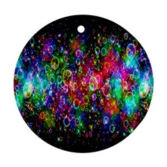 Colorful Bubble Shining Soap Rainbow Ornament (round)