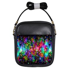 Colorful Bubble Shining Soap Rainbow Girls Sling Bags by Mariart