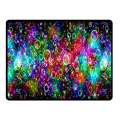 Colorful Bubble Shining Soap Rainbow Double Sided Fleece Blanket (small) 