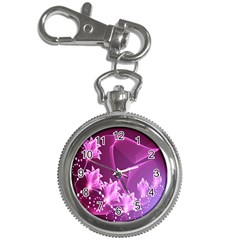 Lotus Sunflower Sakura Flower Floral Pink Purple Polka Leaf Polkadot Waves Wave Chevron Key Chain Watches