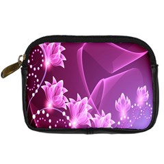 Lotus Sunflower Sakura Flower Floral Pink Purple Polka Leaf Polkadot Waves Wave Chevron Digital Camera Cases by Mariart