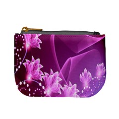 Lotus Sunflower Sakura Flower Floral Pink Purple Polka Leaf Polkadot Waves Wave Chevron Mini Coin Purses by Mariart