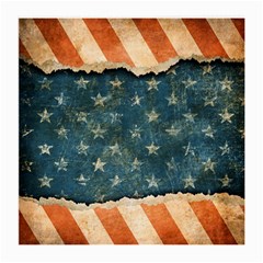 Grunge Ripped Paper Usa Flag Medium Glasses Cloth (2-side) by Mariart