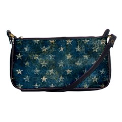 Grunge Ripped Paper Usa Flag Shoulder Clutch Bags