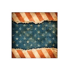 Grunge Ripped Paper Usa Flag Satin Bandana Scarf