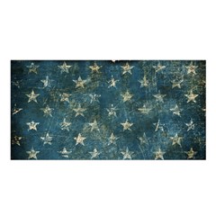 Grunge Ripped Paper Usa Flag Satin Shawl