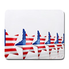 Multiple Us Flag Stars Line Slide Large Mousepads