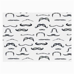 Mustache Man Black Hair Large Glasses Cloth (2-side)