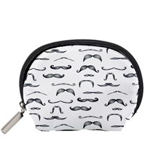 Mustache Man Black Hair Accessory Pouches (small) 