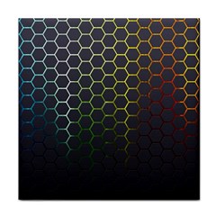 Hexagons Honeycomb Face Towel by Mariart