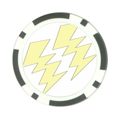 Lightning Yellow Poker Chip Card Guard (10 Pack) by Mariart