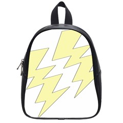 Lightning Yellow School Bags (small)  by Mariart