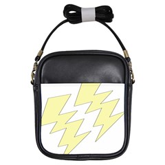 Lightning Yellow Girls Sling Bags by Mariart