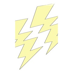 Lightning Yellow Shower Curtain 48  X 72  (small)  by Mariart