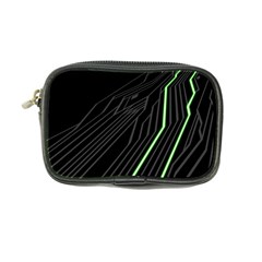 Green Lines Black Anime Arrival Night Light Coin Purse