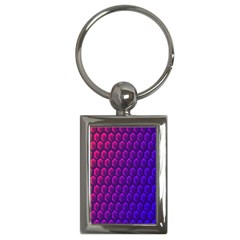 Hexagon Widescreen Purple Pink Key Chains (rectangle) 