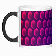 Hexagon Widescreen Purple Pink Morph Mugs by Mariart