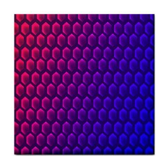 Hexagon Widescreen Purple Pink Face Towel