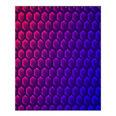 Hexagon Widescreen Purple Pink Shower Curtain 60  X 72  (medium) 